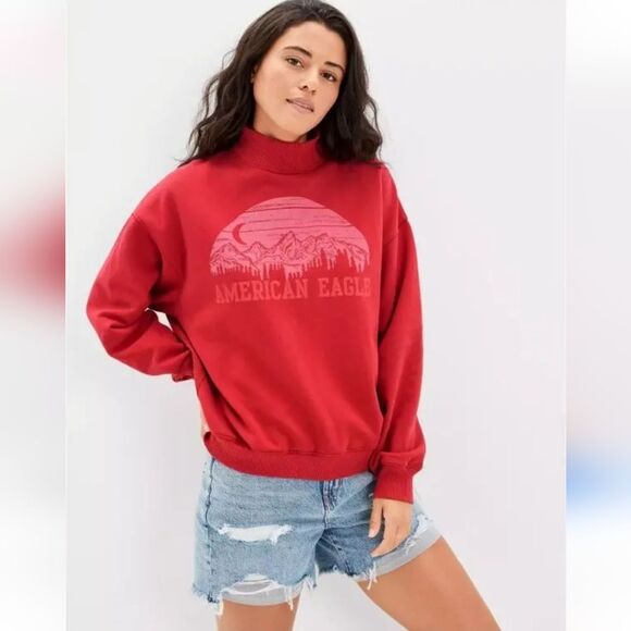 Americans Eagle Outfitters Graphic Sweatshirt Size S Oversized - Picture 1 of 8